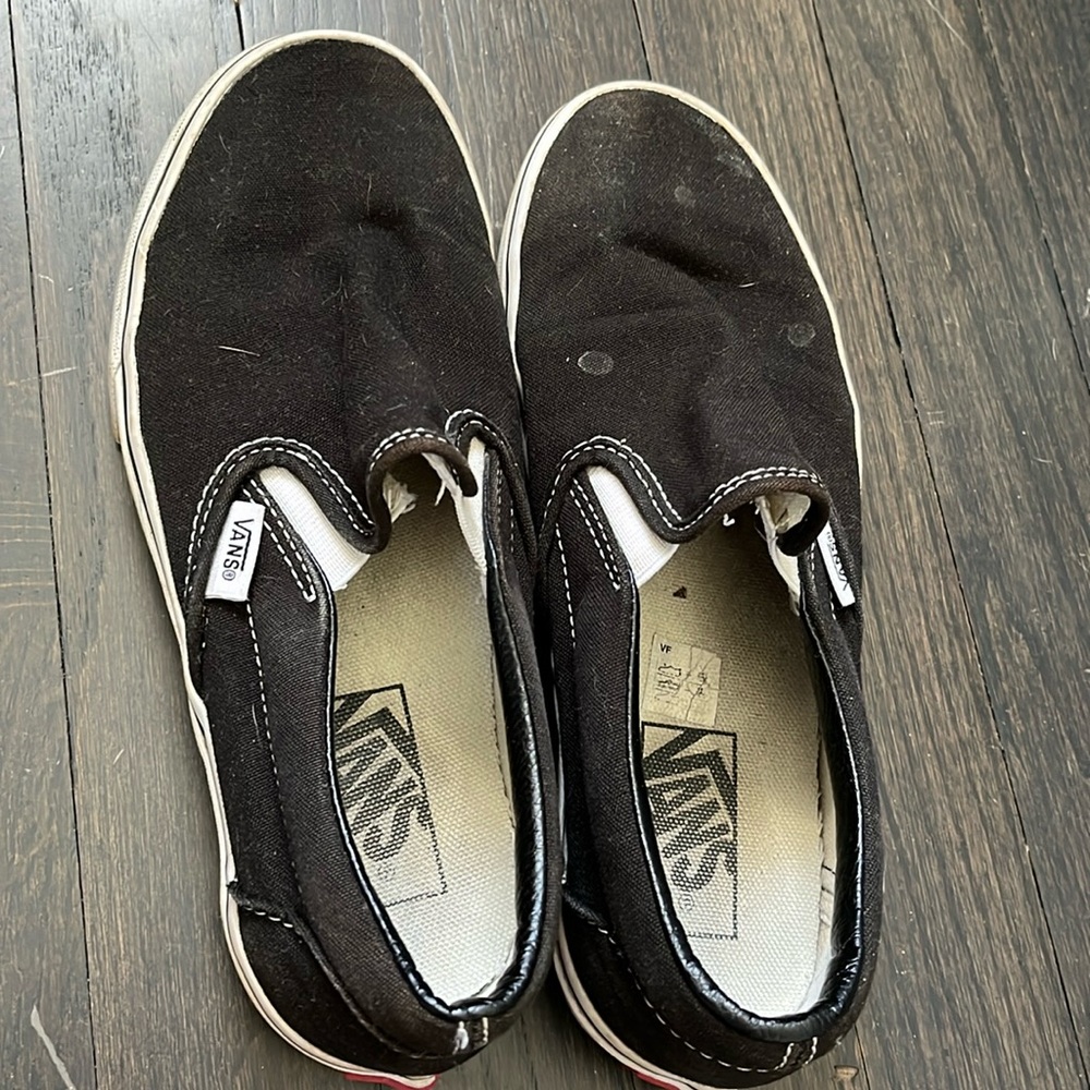 Black slip on vans